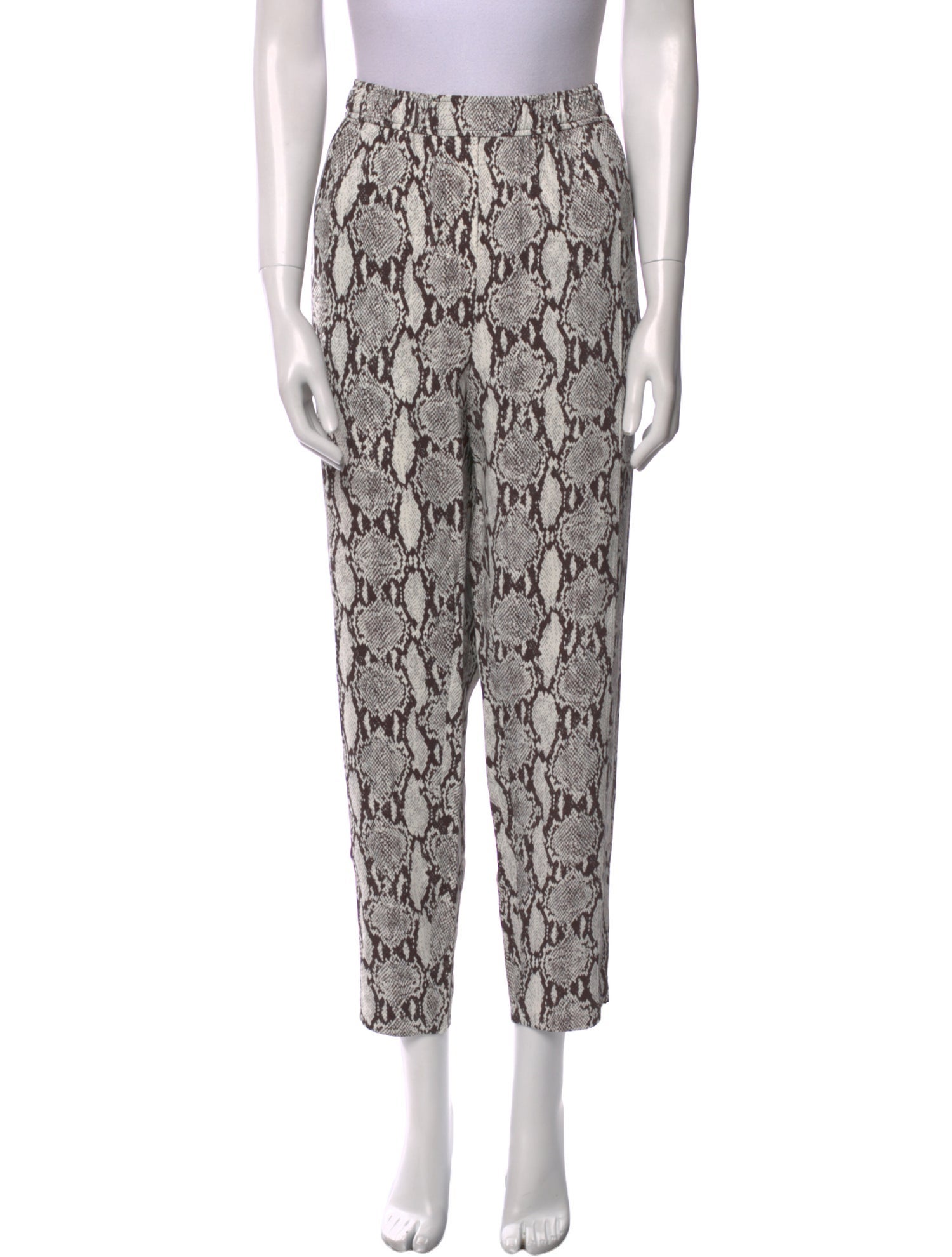 A.L.C. Animal Print Straight Leg Pants w/ Tags