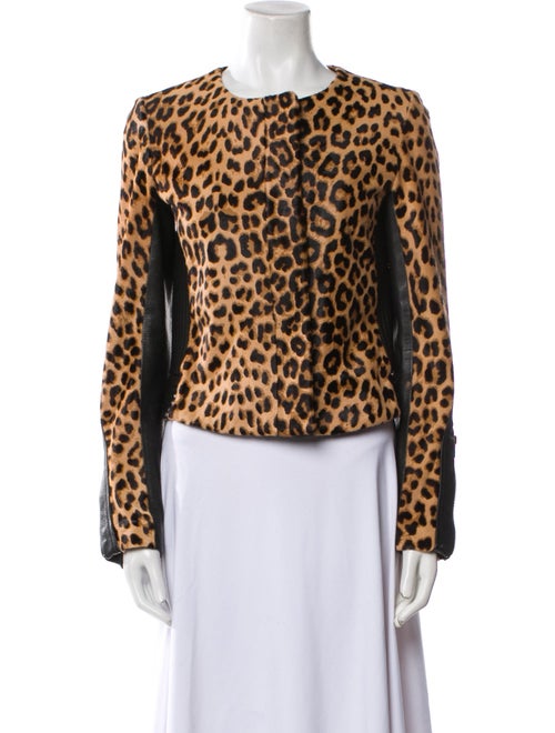 A.L.C. Calf Hair Animal Print Evening Jacket