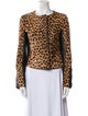 A.L.C. Calf Hair Animal Print Evening Jacket