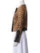 A.L.C. Calf Hair Animal Print Evening Jacket