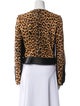 A.L.C. Calf Hair Animal Print Evening Jacket
