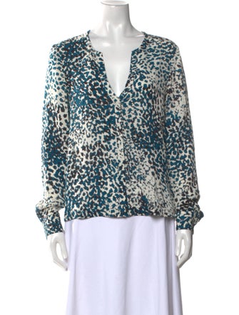 A.L.C. Silk Printed Blouse