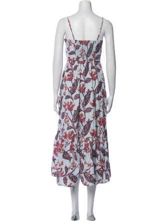 A.L.C. Floral Print Midi Length Dress