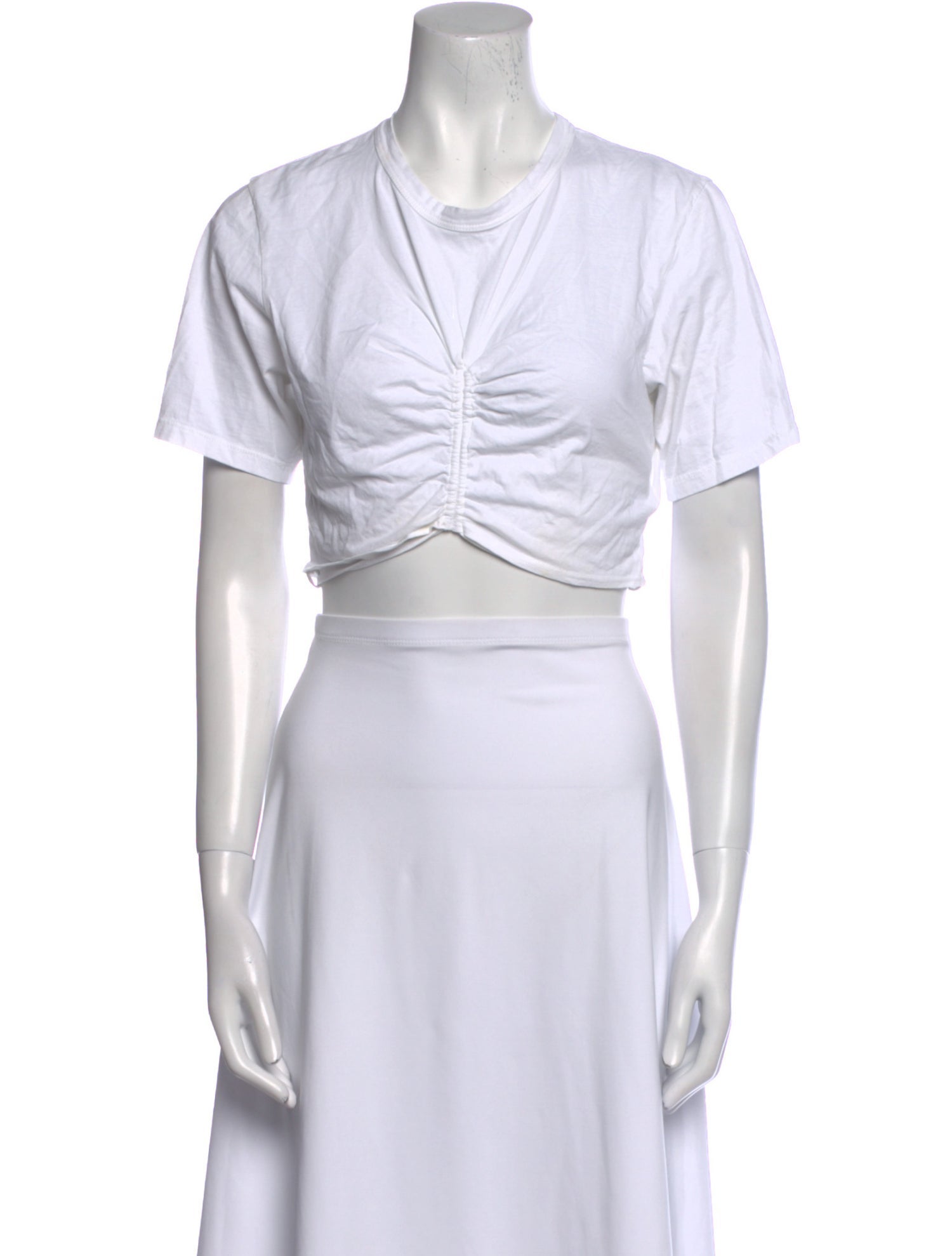 A.L.C. Crew Neck Short Sleeve Crop Top