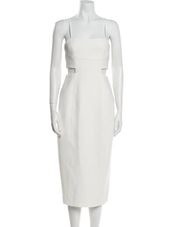 A.L.C. Square Neckline Midi Length Dress