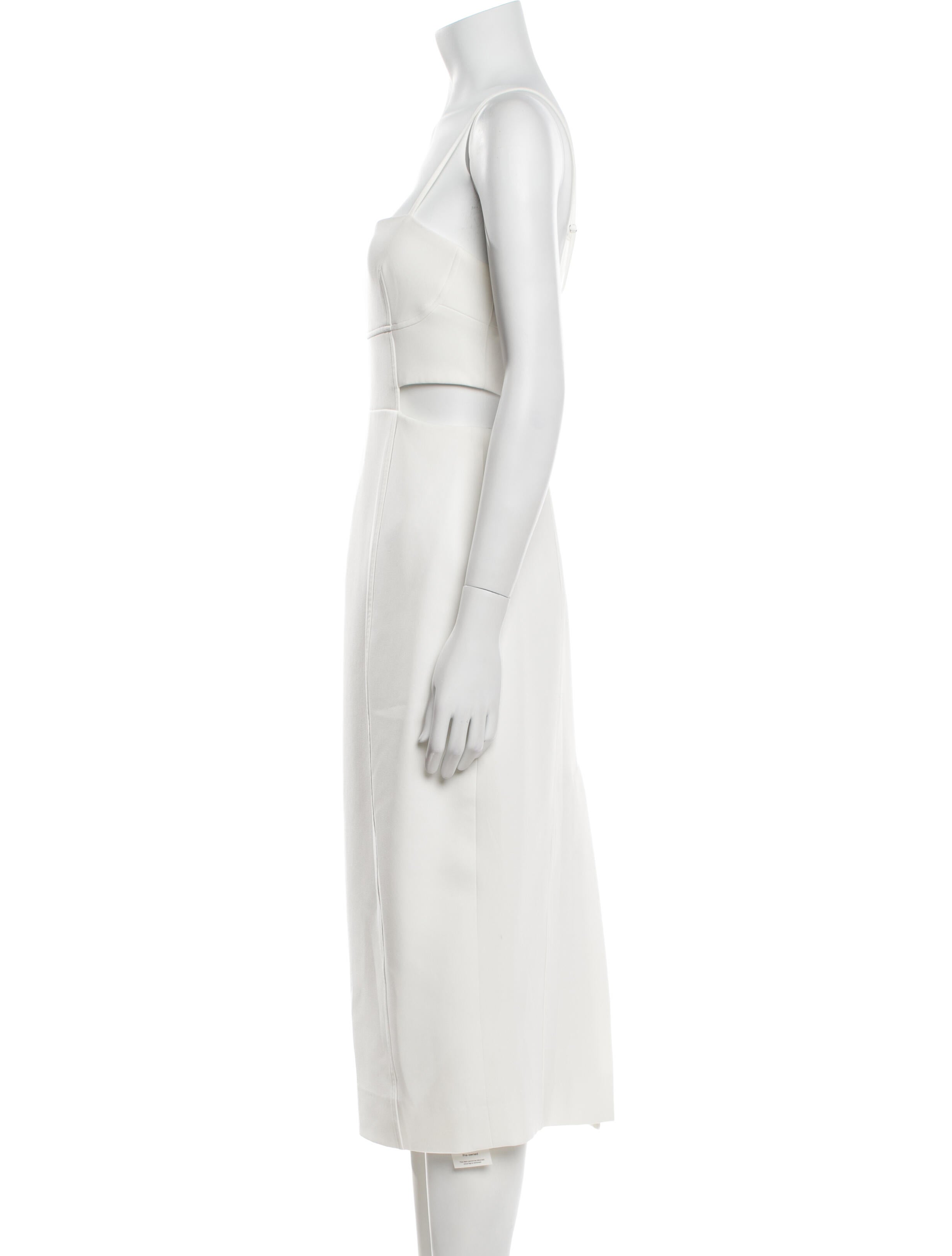 A.L.C. Square Neckline Midi Length Dress