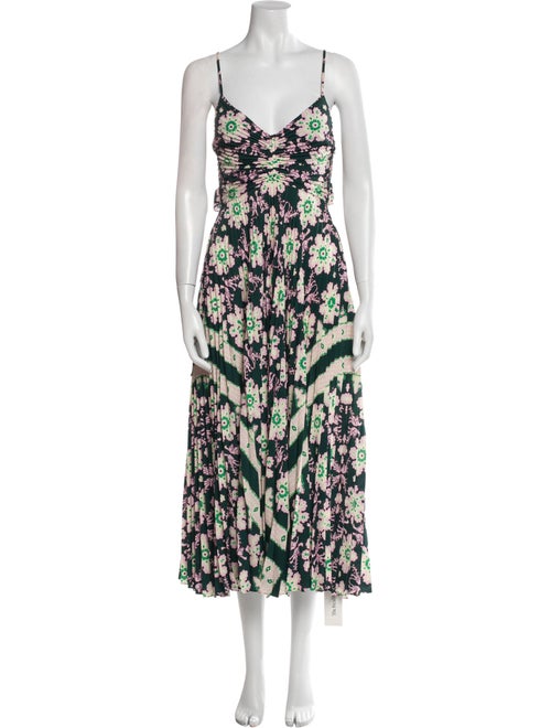 A.L.C. Floral Print Midi Length Dress