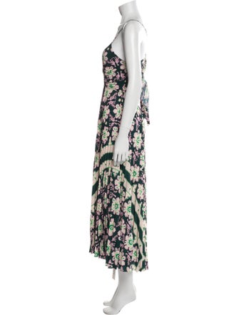 A.L.C. Floral Print Midi Length Dress
