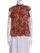 A.L.C. Silk Printed Blouse