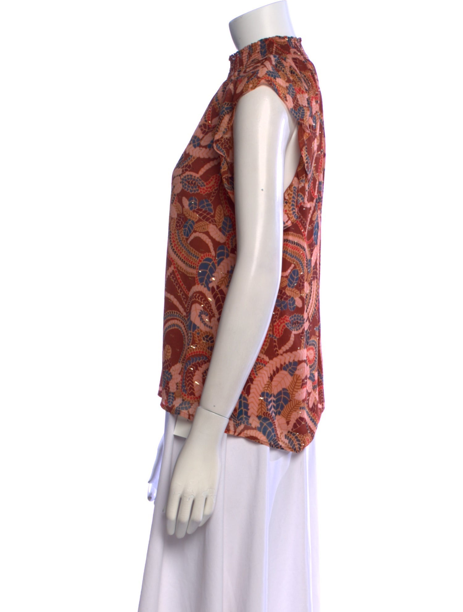 A.L.C. Silk Printed Blouse