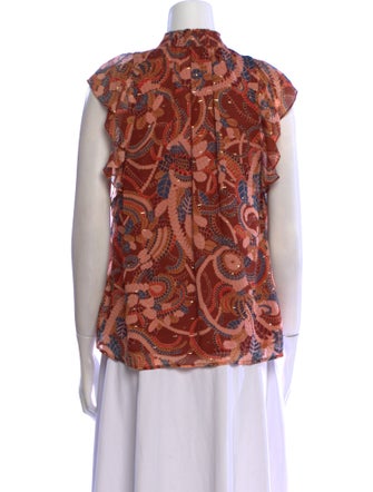 A.L.C. Silk Printed Blouse