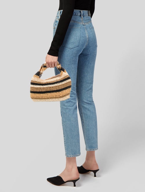 A.L.C. Raffia Top Handle Bag