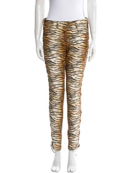 A.L.C. Animal Print Skinny Leg Pants