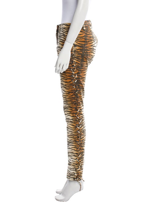 A.L.C. Animal Print Skinny Leg Pants