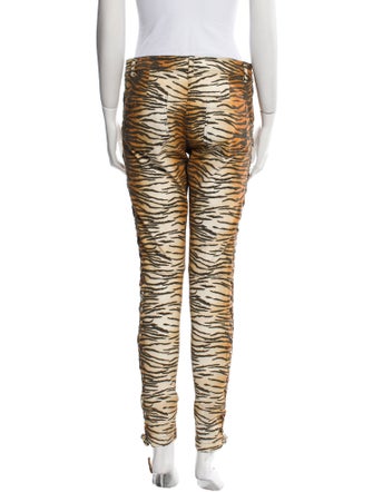 A.L.C. Animal Print Skinny Leg Pants