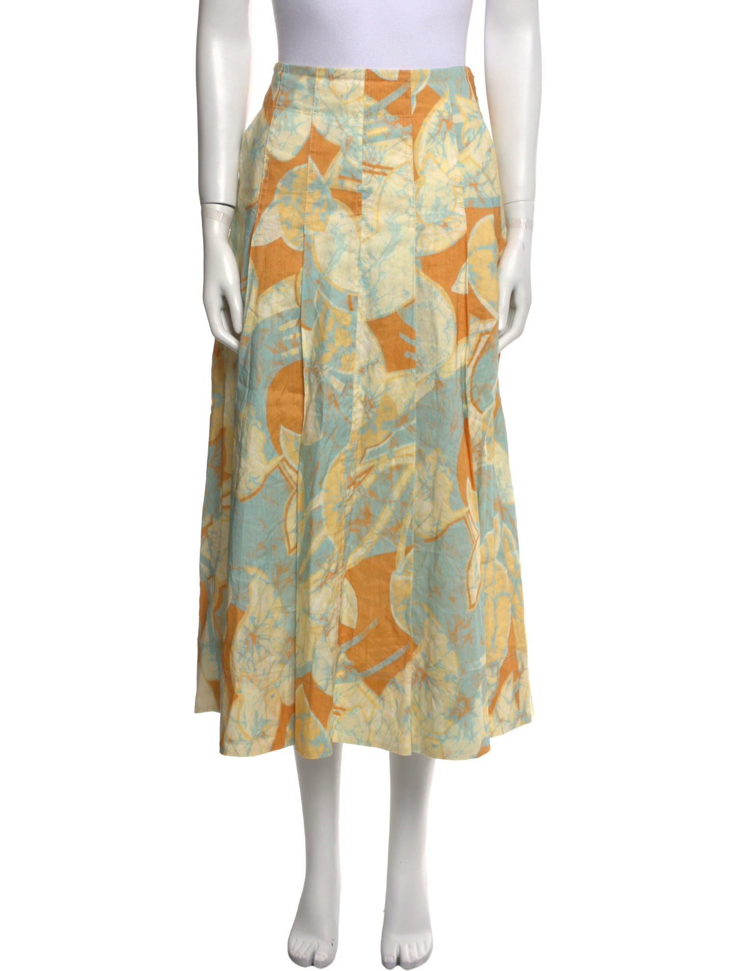 A.L.C. Linen Midi Length Skirt