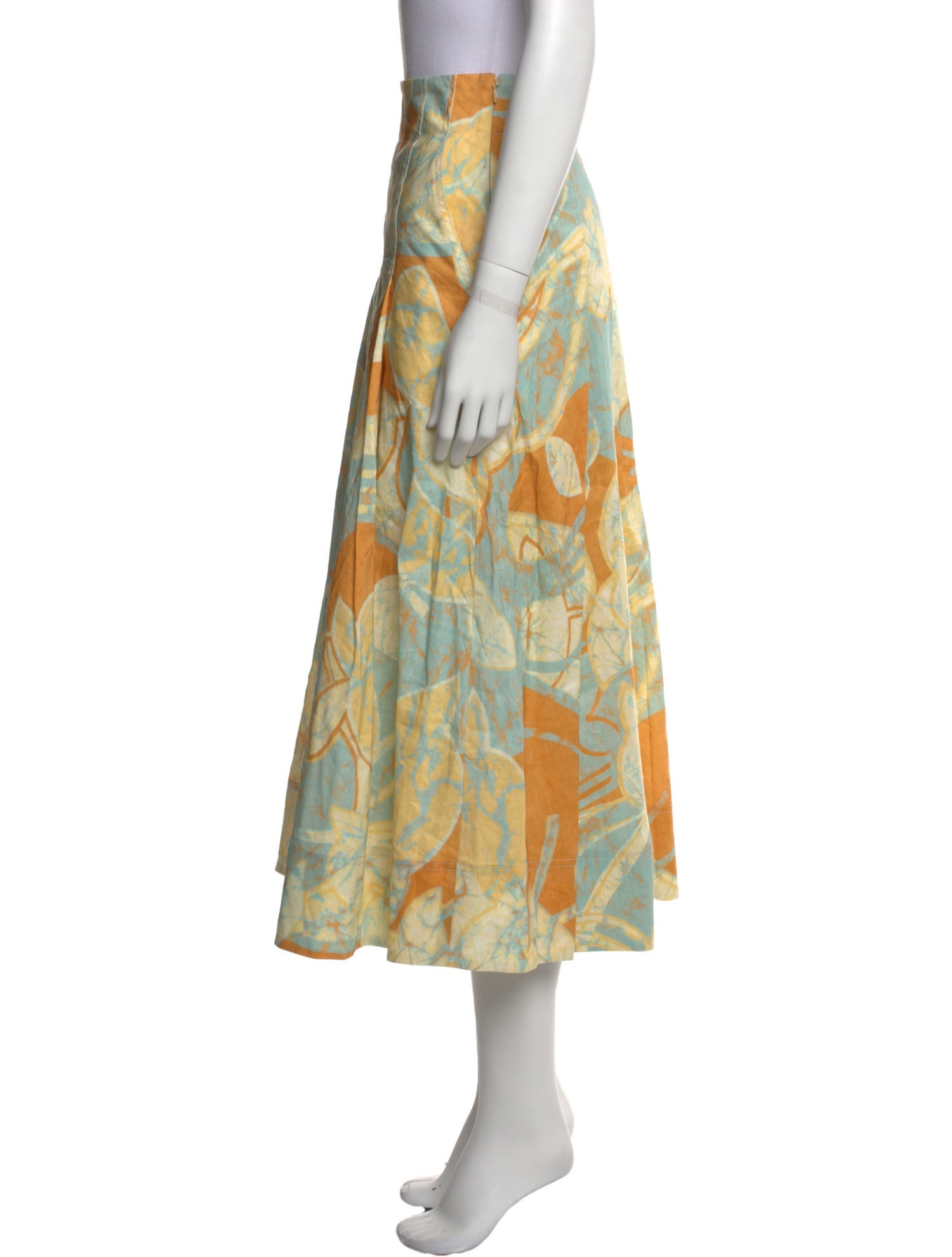 A.L.C. Linen Midi Length Skirt