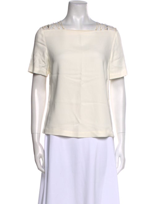 A.L.C. Bateau Neckline Short Sleeve T-Shirt