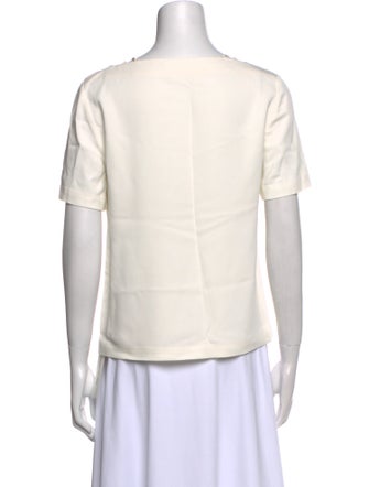 A.L.C. Bateau Neckline Short Sleeve T-Shirt