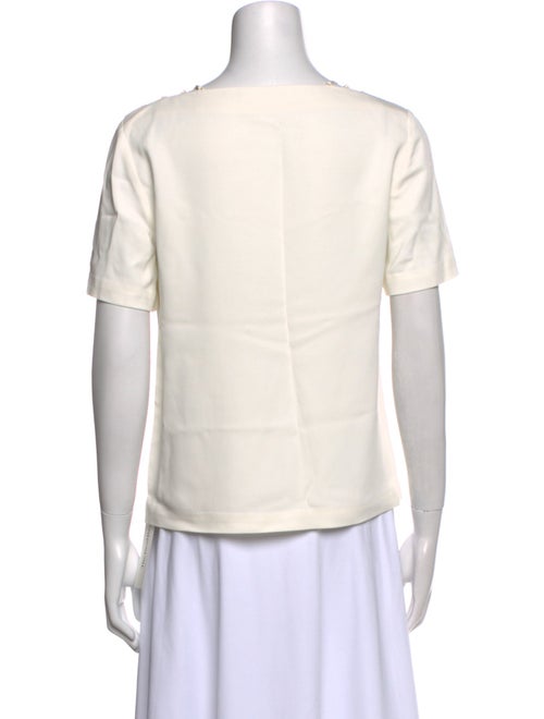 A.L.C. Bateau Neckline Short Sleeve T-Shirt