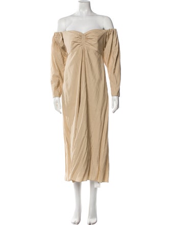 A.L.C. Off-The-Shoulder Midi Length Dress