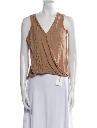 A.L.C. V-Neck Sleeveless Crop Top