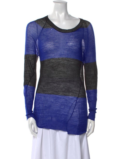 A.L.C. Striped Scoop Neck Sweater