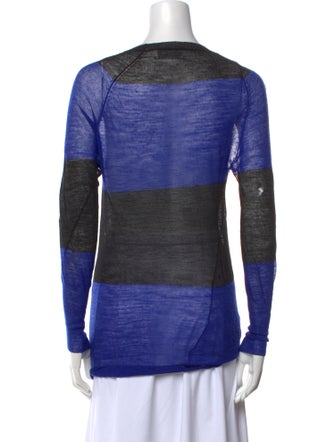 A.L.C. Striped Scoop Neck Sweater