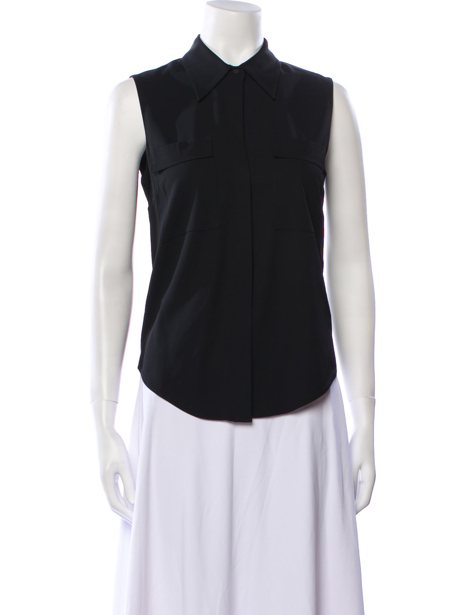 A.L.C. Sleeveless Button-Up Top