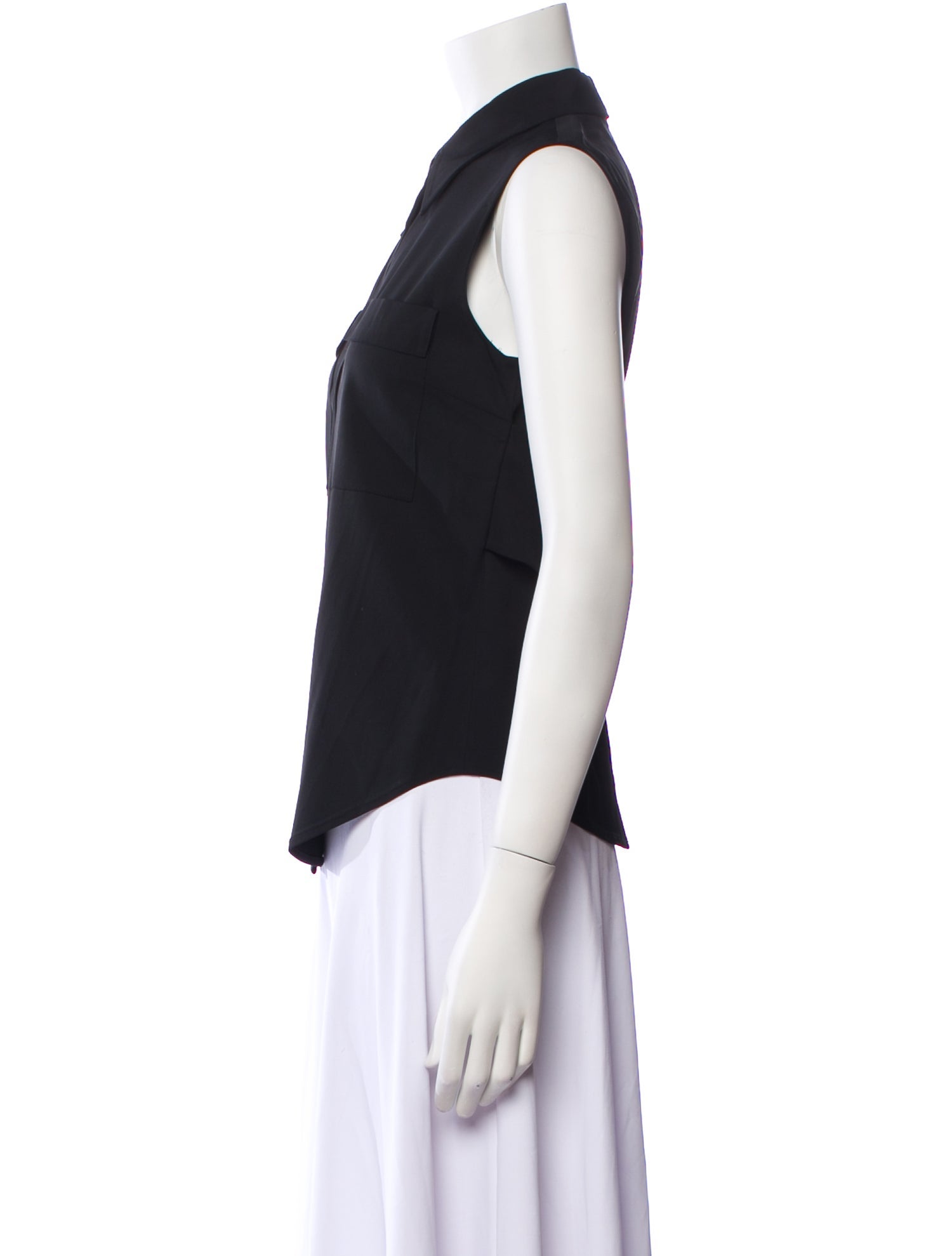 A.L.C. Sleeveless Button-Up Top