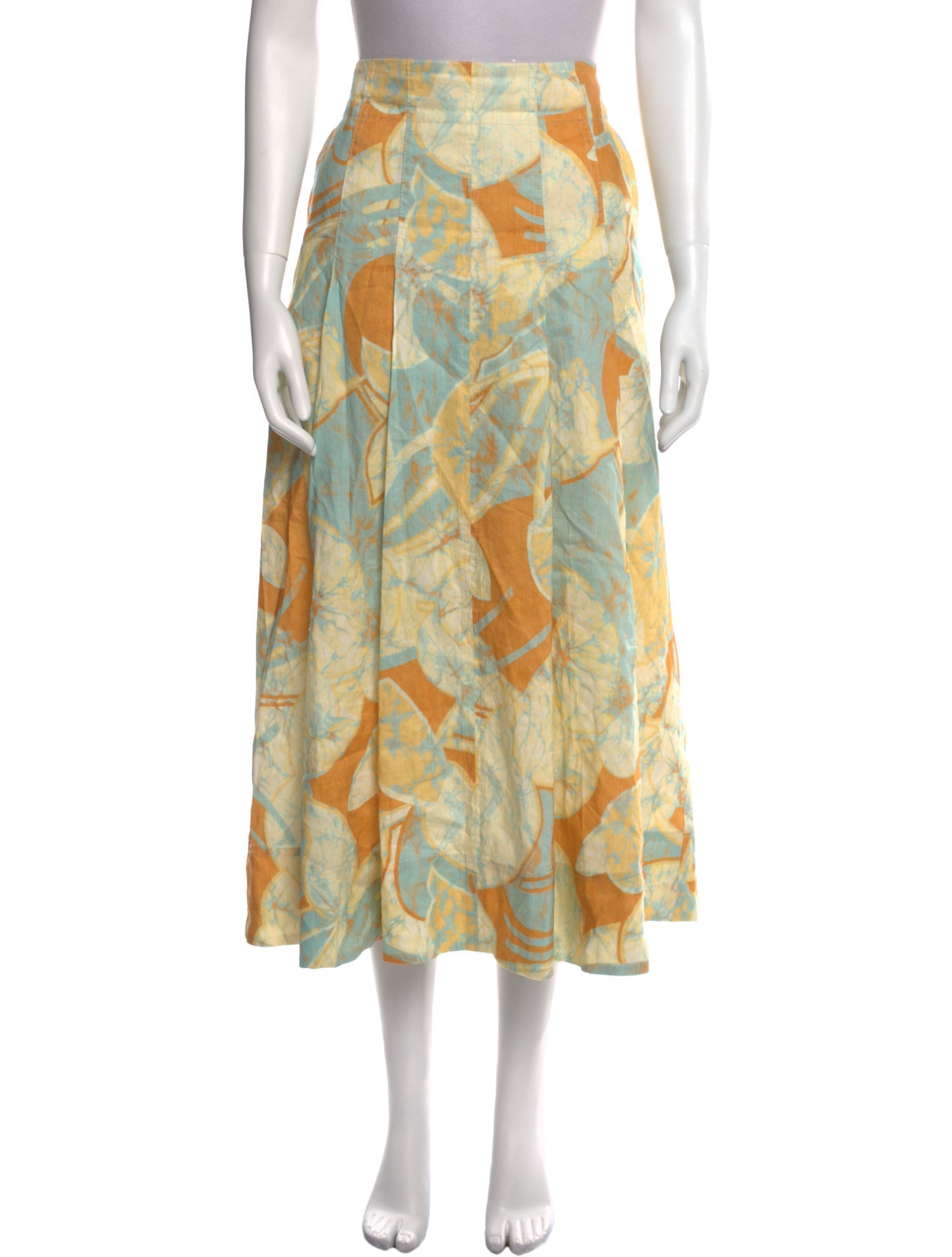 A.L.C. Linen Midi Length Skirt