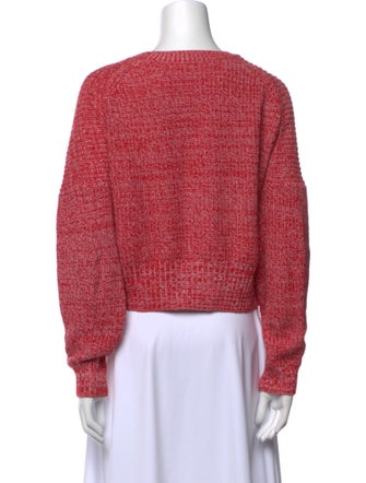 A.L.C. Bateau Neckline Long Sleeve Crop Top