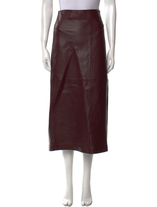 A.L.C. Lamb Leather Midi Length Skirt