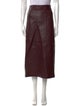 A.L.C. Lamb Leather Midi Length Skirt