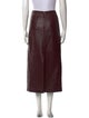 A.L.C. Lamb Leather Midi Length Skirt
