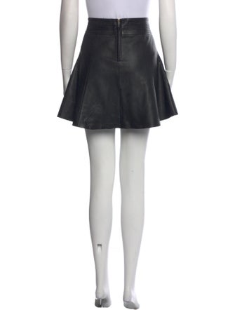 A.L.C. Calf Leather Mini Skirt