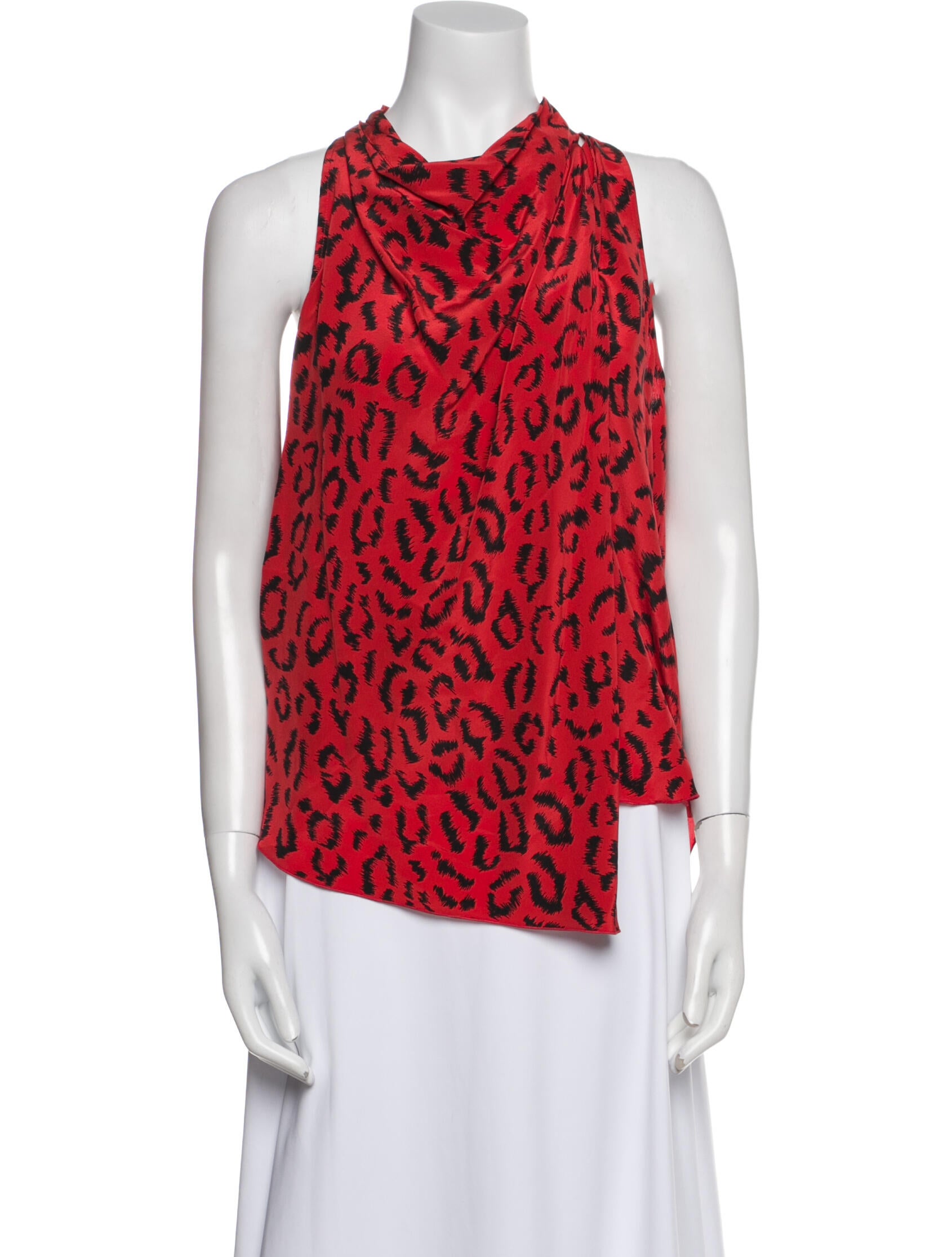 A.L.C. Silk Printed Blouse w/ Tags