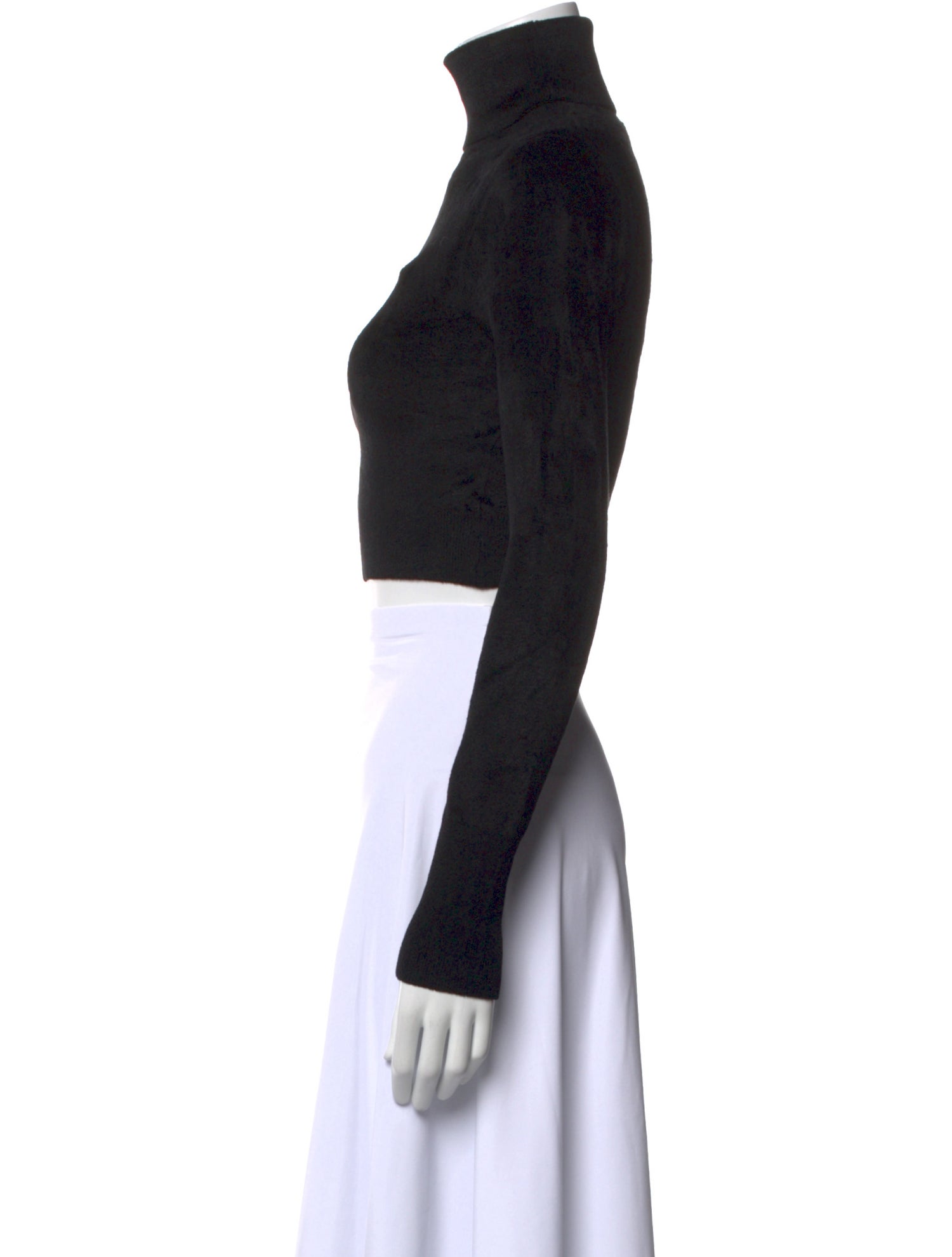 A.L.C. Turtleneck Long Sleeve Crop Top