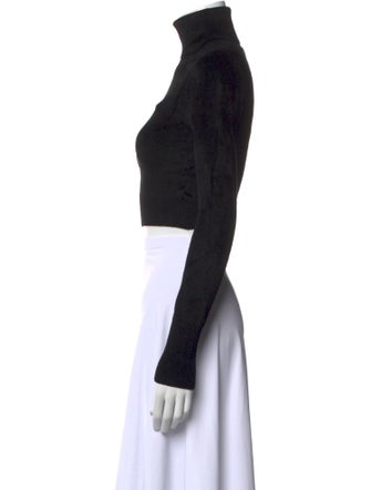 A.L.C. Turtleneck Long Sleeve Crop Top
