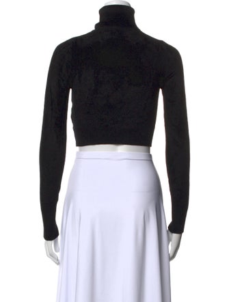 A.L.C. Turtleneck Long Sleeve Crop Top