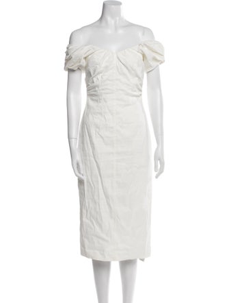 A.L.C. Off-The-Shoulder Knee-Length Dress