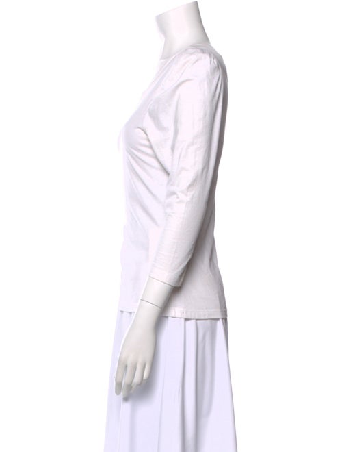 A.L.C. Scoop Neck Three-Quarter Sleeve Top