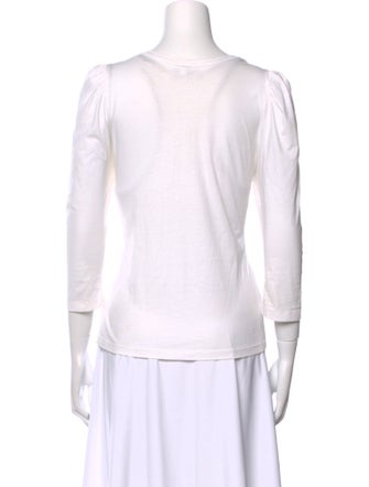 A.L.C. Scoop Neck Three-Quarter Sleeve Top