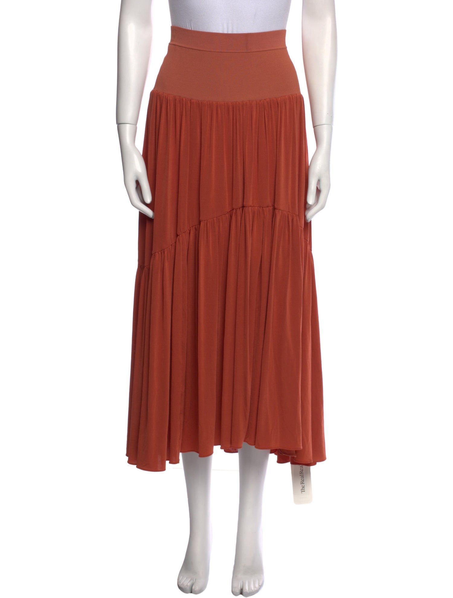 A.L.C. Pleated Accents Midi Length Skirt