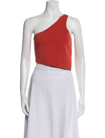 A.L.C. One-Shoulder Sleeveless Crop Top