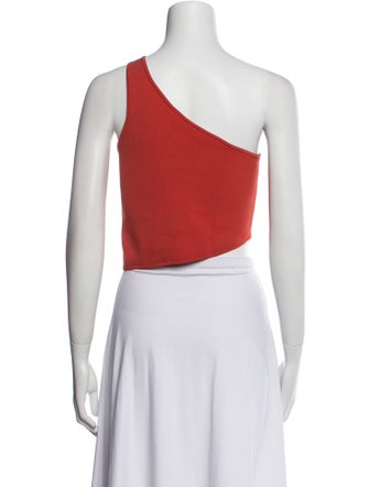 A.L.C. One-Shoulder Sleeveless Crop Top