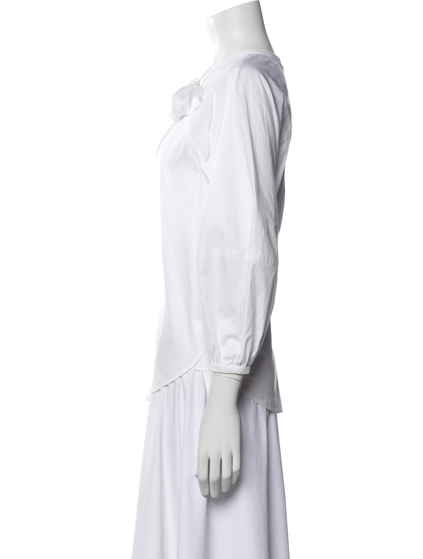 A.L.C. Three-Quarter Sleeve Button-Up Top