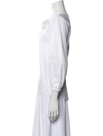 A.L.C. Three-Quarter Sleeve Button-Up Top