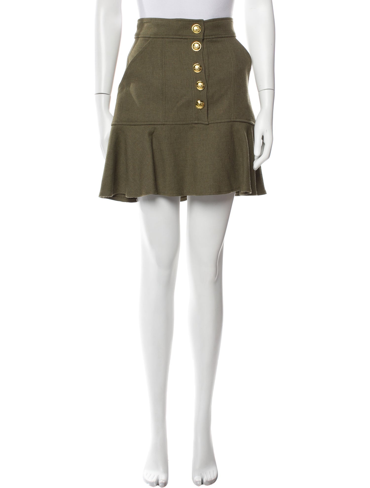 A.L.C. Ruffle Embellishment Mini Skirt