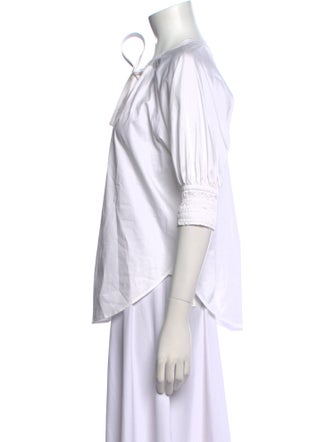 A.L.C. Three-Quarter Sleeve Button-Up Top